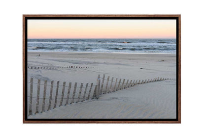 Sand Dune Fences | Canvas Wall Art Print