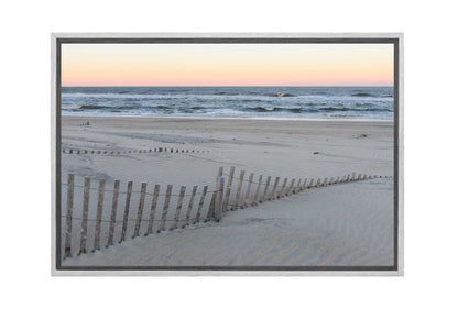 Sand Dune Fences | Canvas Wall Art Print