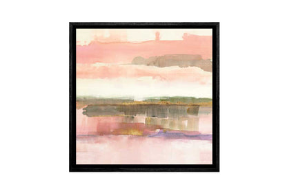 Pink Brown Abstract | Canvas Wall Art Print