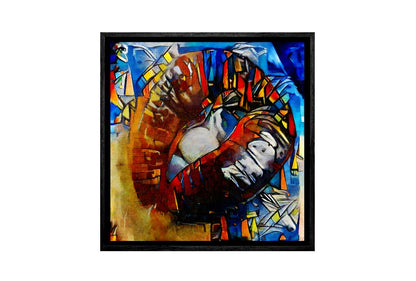 Abstract Luscious Lips | Canvas Wall Art Print