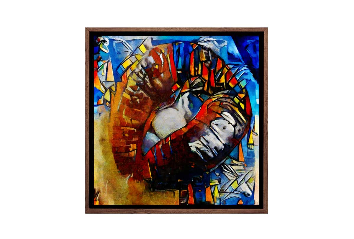 Abstract Luscious Lips | Canvas Wall Art Print
