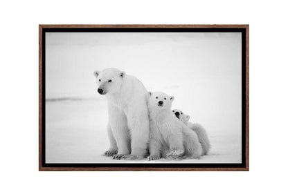 Polar Bear Print | Animal Canvas Wall Art Print