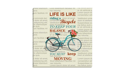 Life is Like Riding a Bike | Canvas Art Print