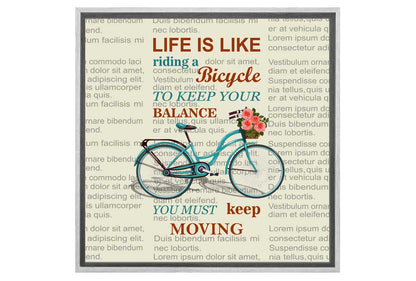 Life is Like Riding a Bike | Canvas Art Print