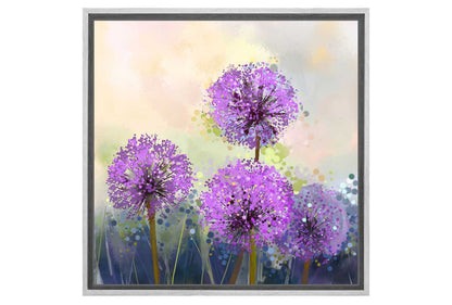 Purple Blooms | Flower Canvas Wall Art Print