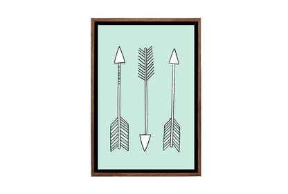 Arrows Blue | Scandinavian Kid's Wall Art Print