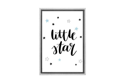 Little Star Blue | Scandinavian Kid's Wall Art Print