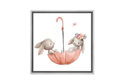 Best Friend Bunnies | Canvas Wall Art Print