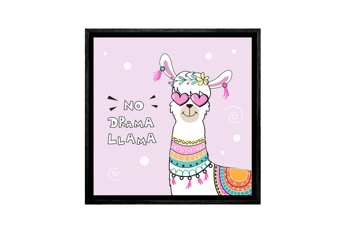 No Drama Llama | Canvas Wall Art Print