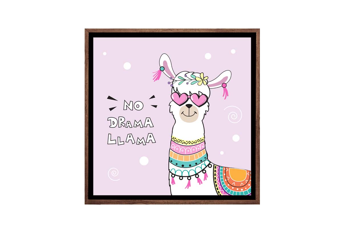 No Drama Llama | Canvas Wall Art Print