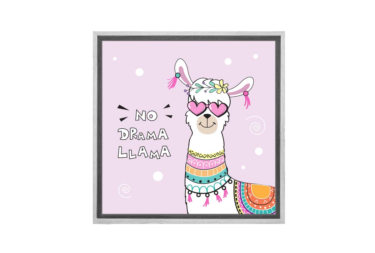 No Drama Llama | Canvas Wall Art Print