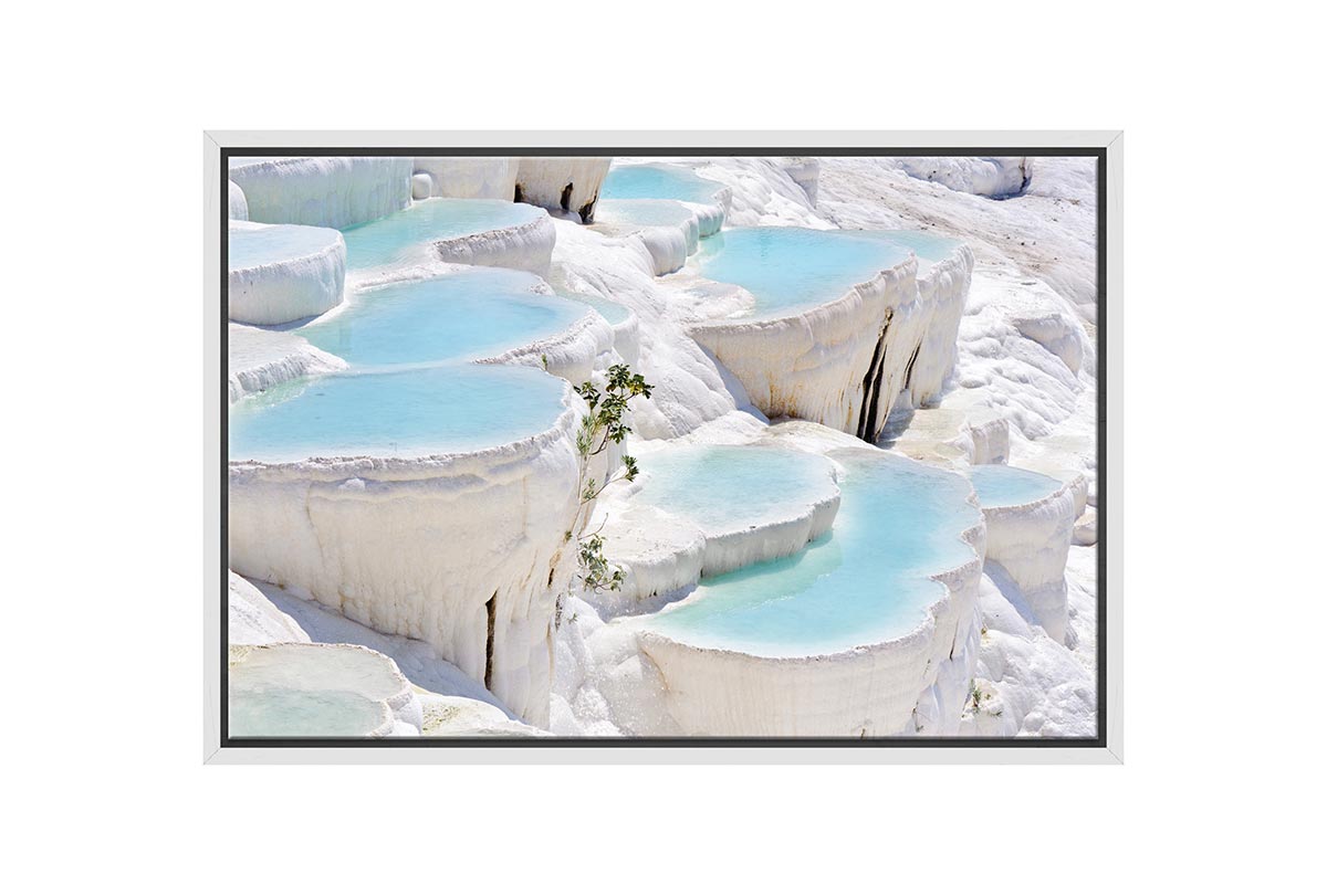 Travertine Ponds, Turkey | Canvas Wall Art Print