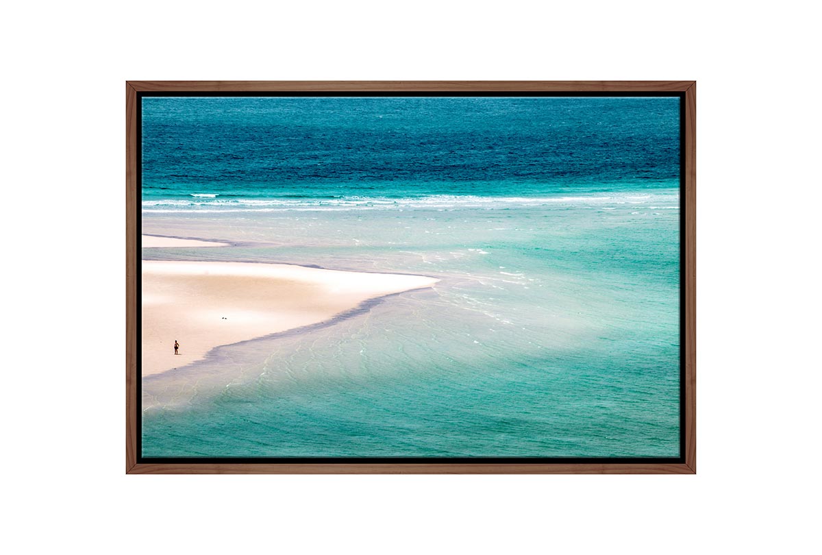 Stroll on Whitehaven Beach, Australia | Canvas Wall Art Print