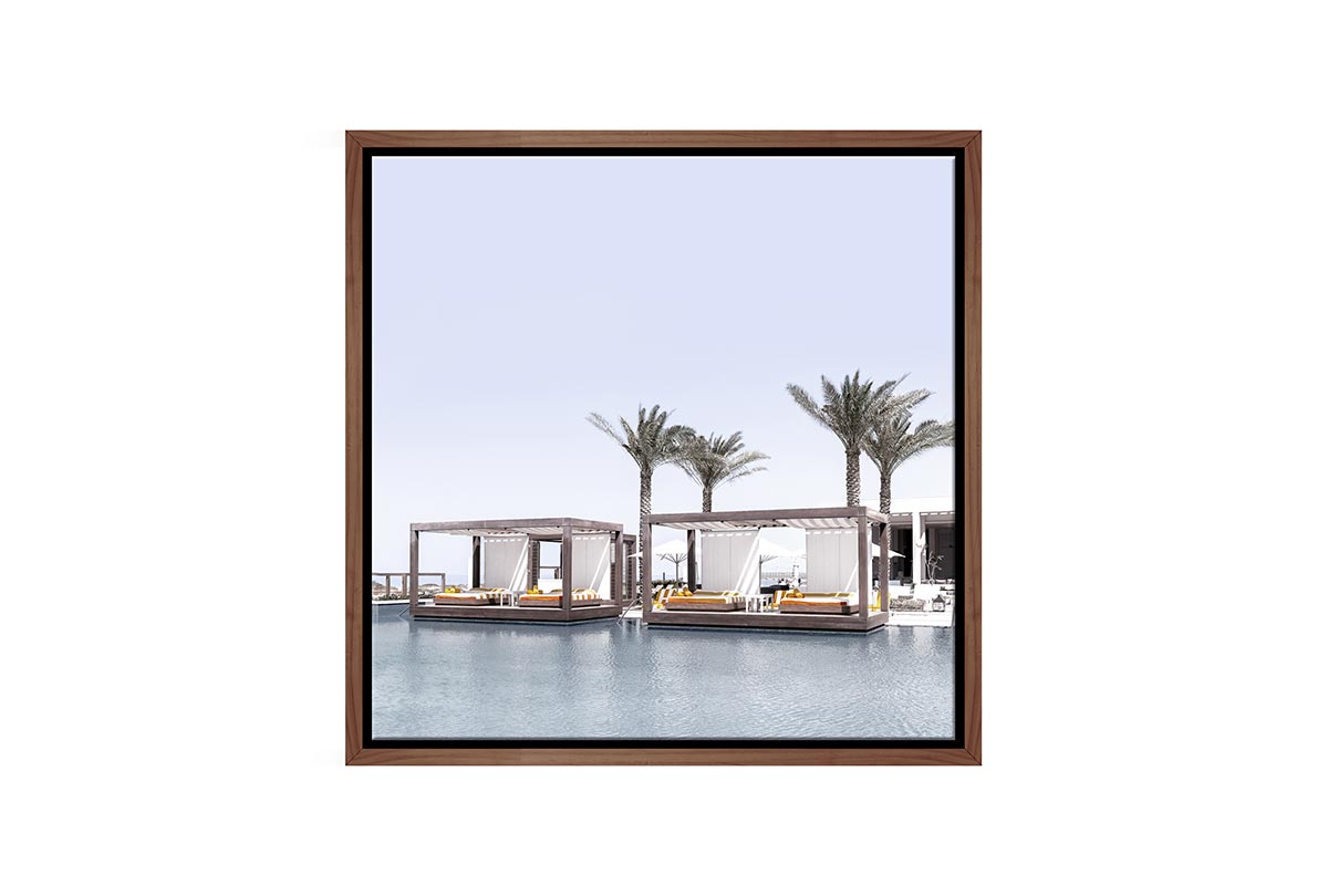 Pool Side Luxury | Canvas Wall Art Print