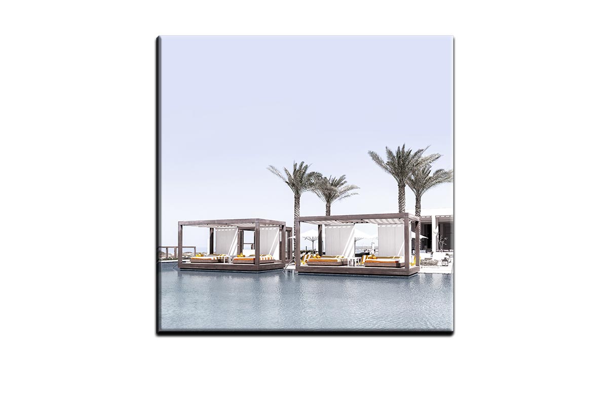 Pool Side Luxury | Canvas Wall Art Print