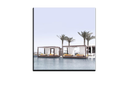 Pool Side Luxury | Canvas Wall Art Print