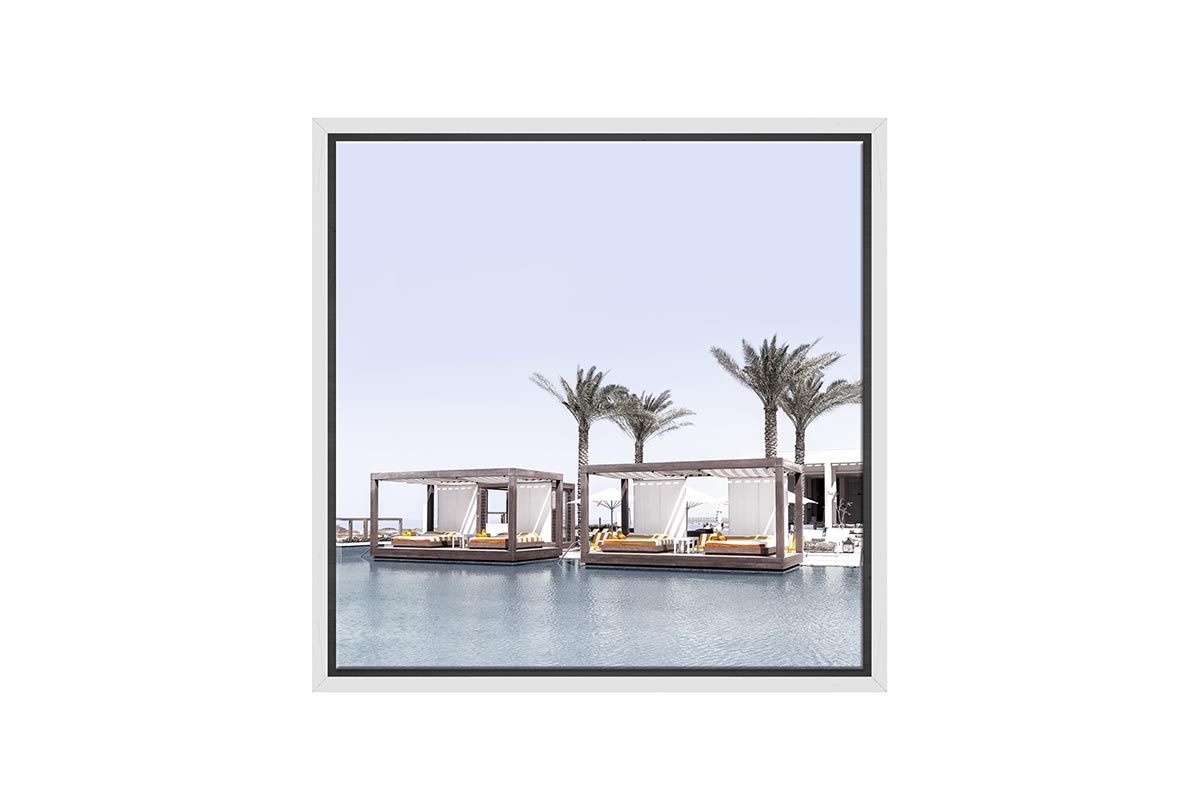 Pool Side Luxury | Canvas Wall Art Print