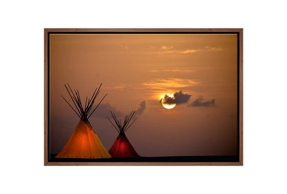 Luminated Teepee | Canvas Wall Art Print