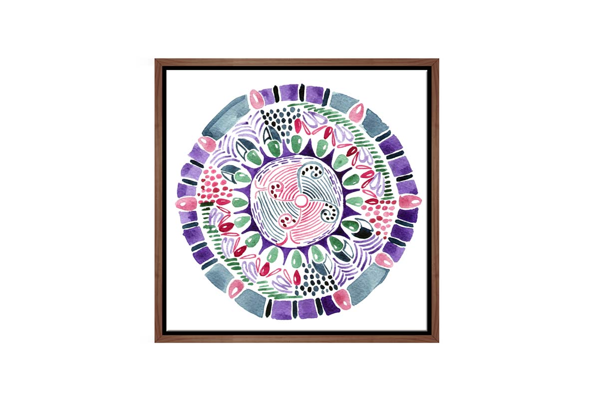 Watercolour Tribal Design | Canvas Wall Art Print