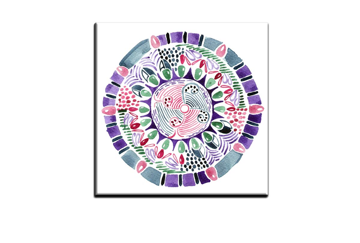 Watercolour Tribal Design | Canvas Wall Art Print