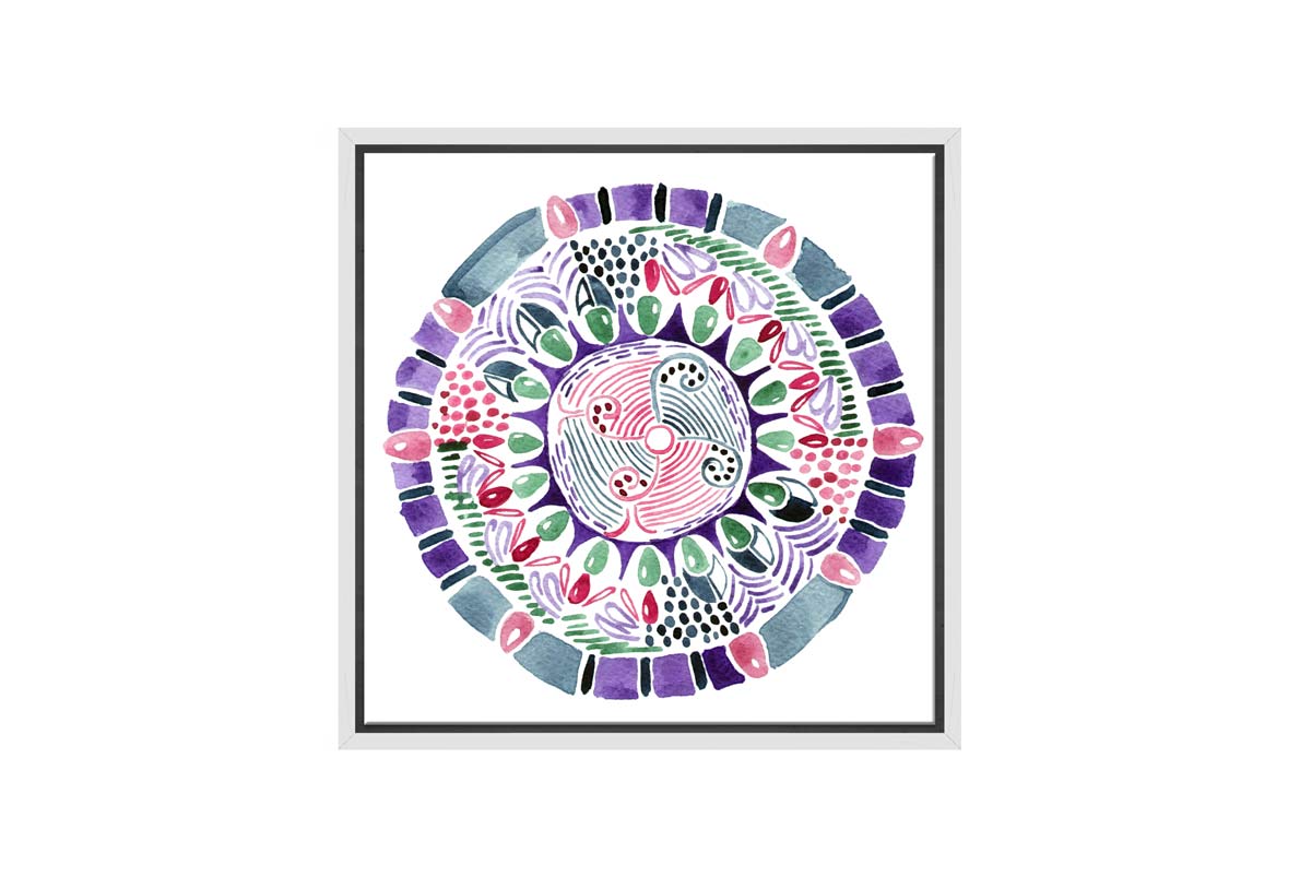 Watercolour Tribal Design | Canvas Wall Art Print