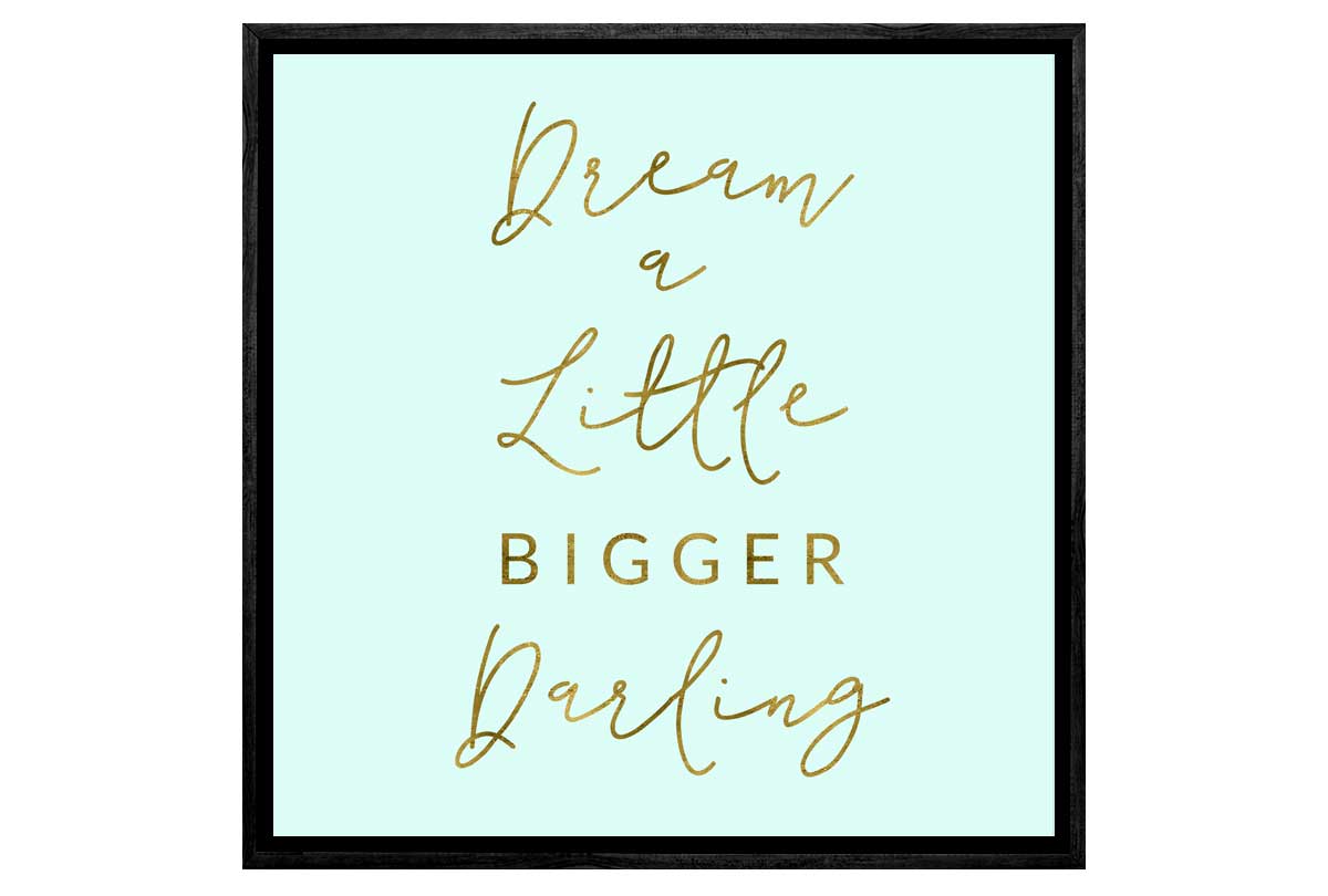 Dream Bigger | Canvas Wall Art Print