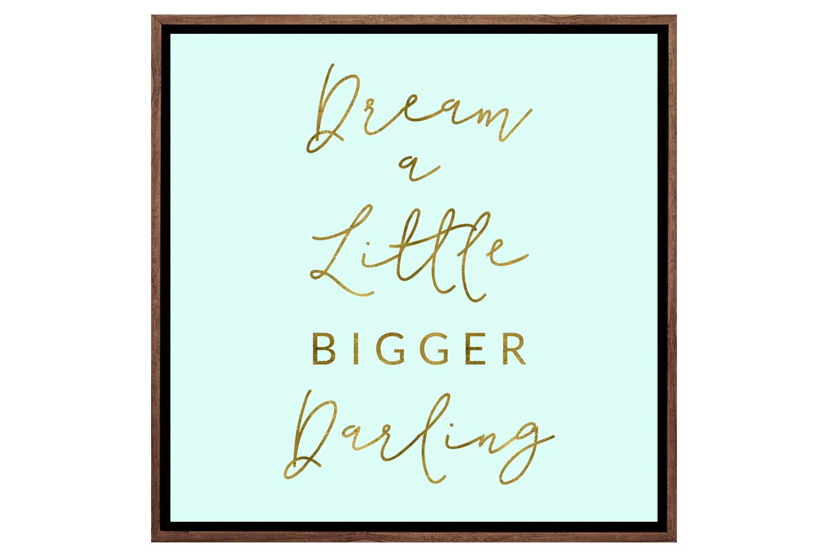 Dream Bigger | Canvas Wall Art Print