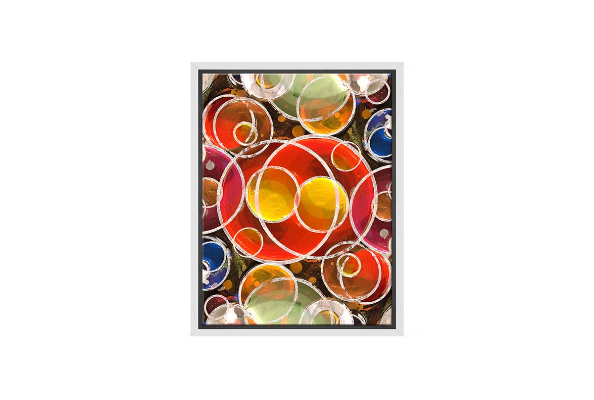 Red Yellow Abstract | Canvas Wall Art Print