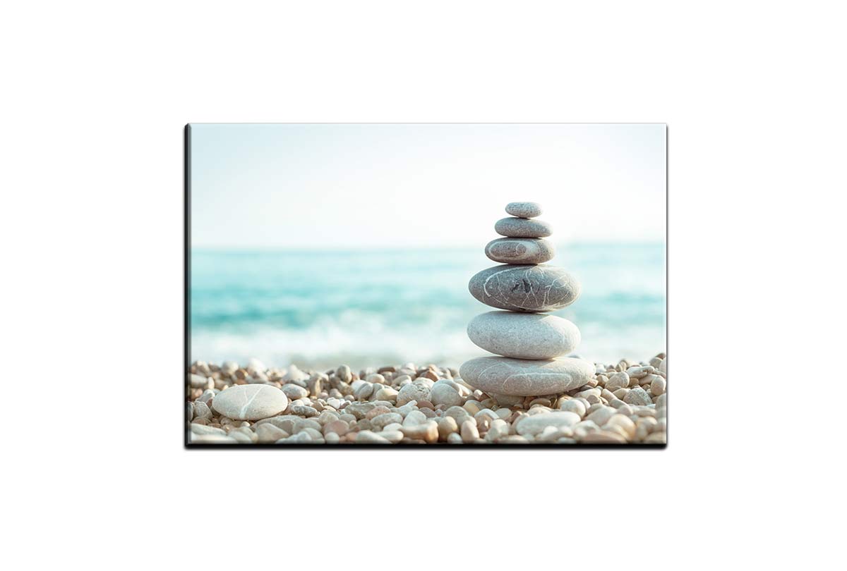 Pebbles on Beach 3 | Canvas Wall Art Print
