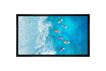 Boats From Above | Canvas Wall Art Print