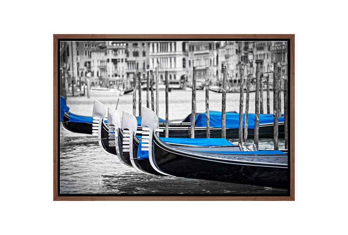 Gondolas, Venice | Canvas Wall Art Print