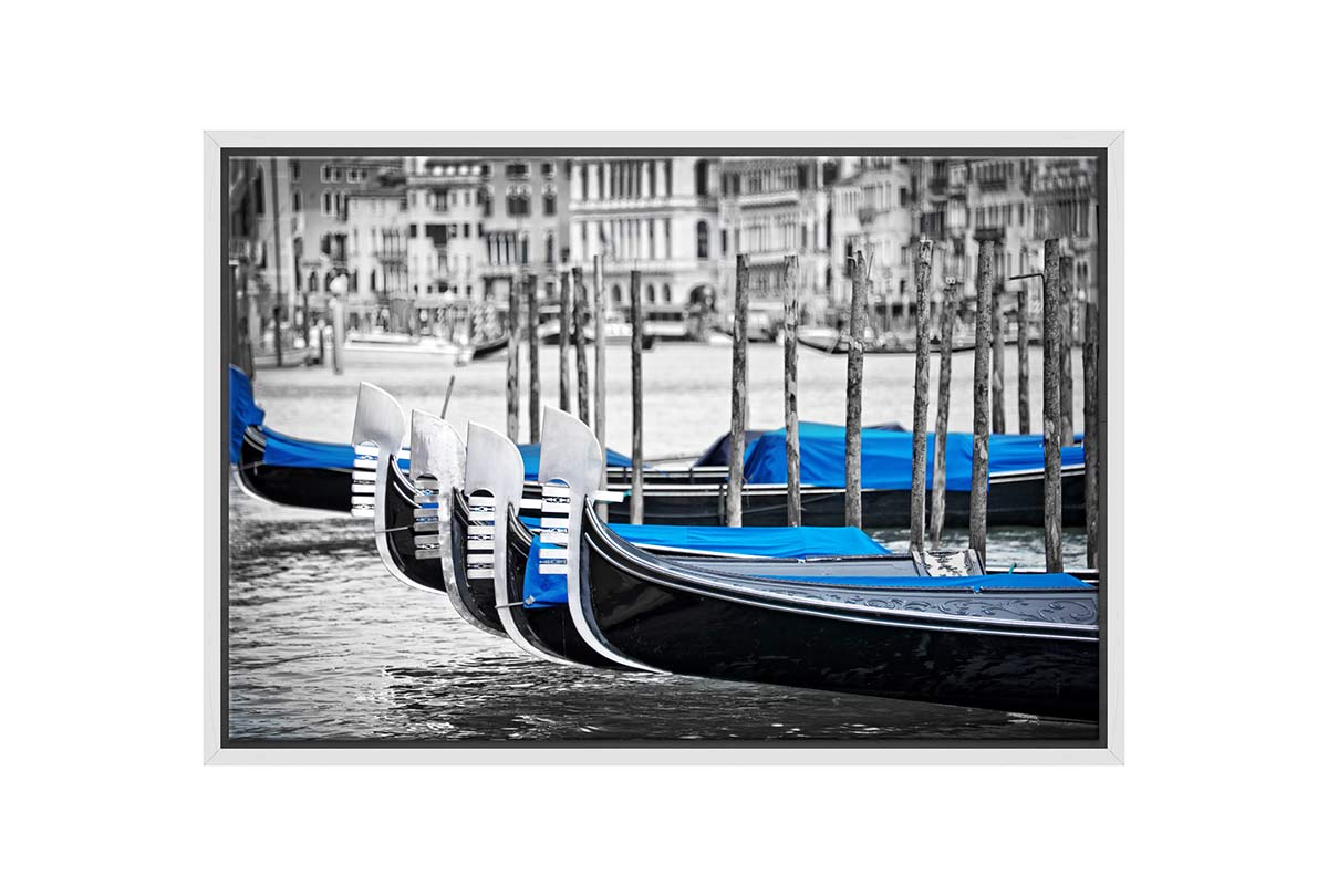 Gondolas, Venice | Canvas Wall Art Print