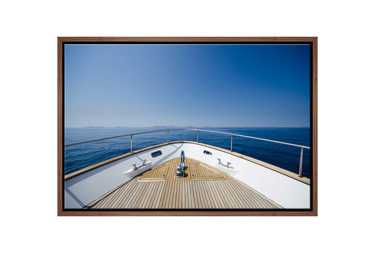 Lux Yacht Bow | Canvas Wall Art Print