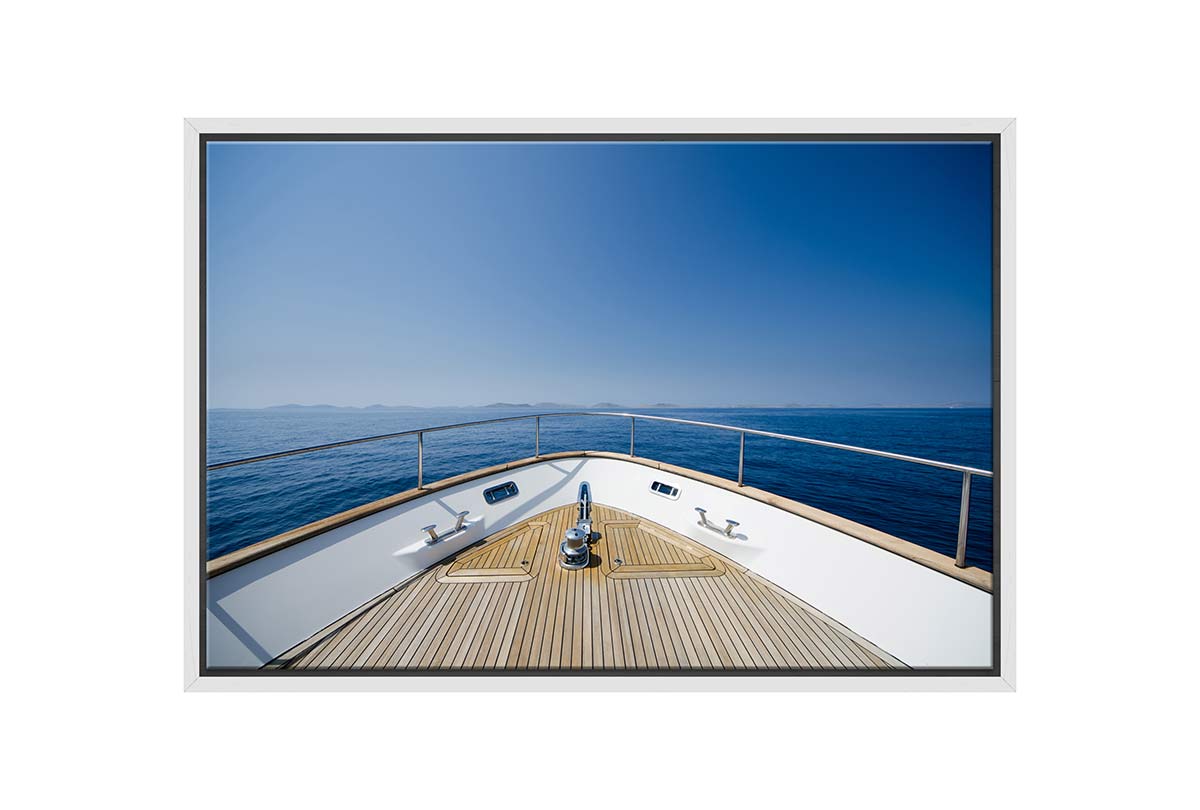 Lux Yacht Bow | Canvas Wall Art Print
