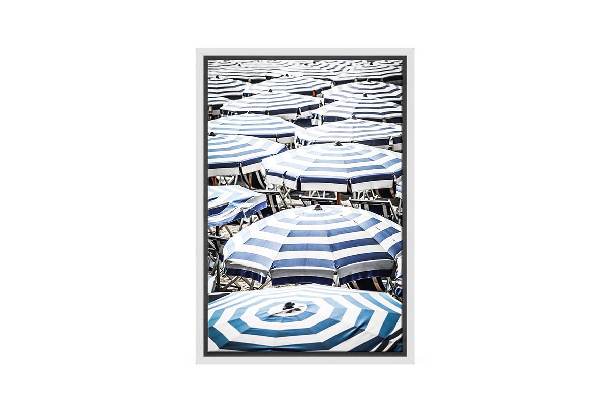 Blue Beach Umbrella 1 | Canvas Wall Art Print