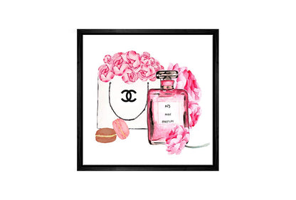 Chanel Bag and No. 5 | Fashion Canvas Wall Art Print