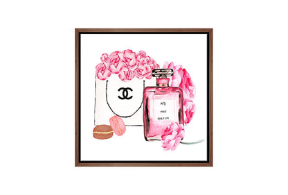 Chanel Bag and No. 5 | Fashion Canvas Wall Art Print