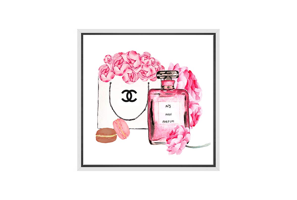 Chanel Bag and No. 5 | Fashion Canvas Wall Art Print