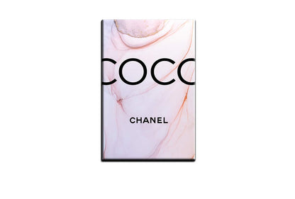 Coco Chanel Pink | Fashion Canvas Wall Art Print