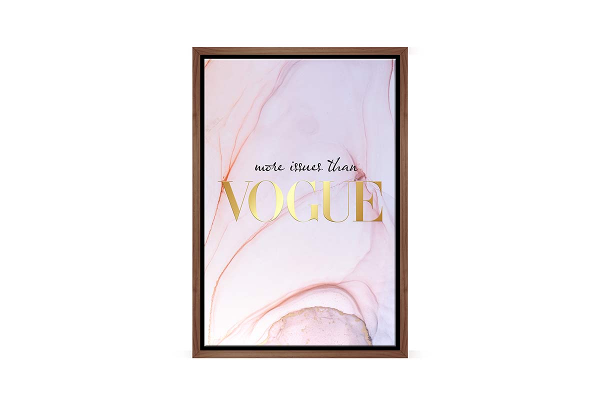 More Issues Than Vogue | Fashion Canvas Wall Art Print