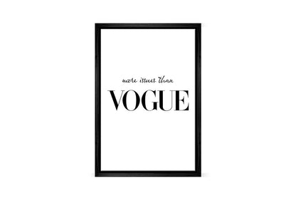 More Issues Than Vogue | Fashion Canvas Wall Art Print