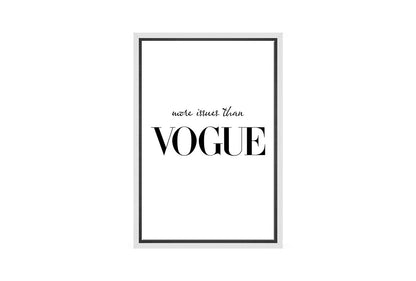 More Issues Than Vogue | Fashion Canvas Wall Art Print