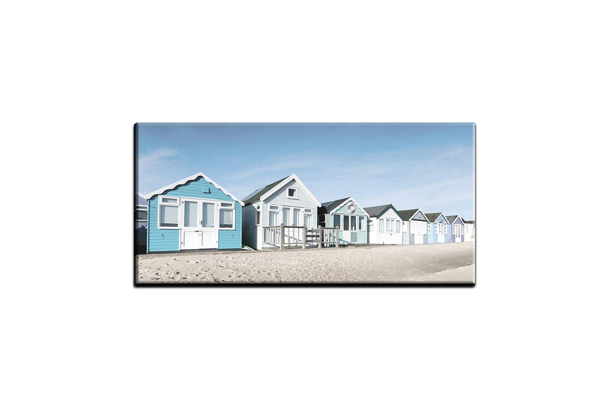 Beach Huts 2 | Hamptons Canvas Wall Art Print