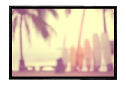 Blurry Beach Scene | Canvas Wall Art Print