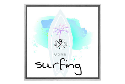 Gone Surfing  | Beach Wall Art Print