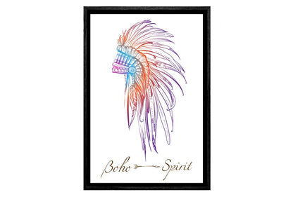 Boho Head Dress 3 | Tribal Canvas Wall Art Print