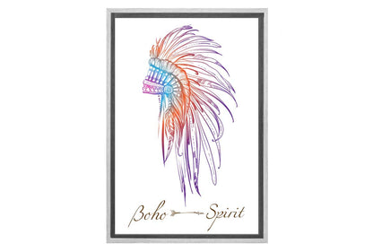Boho Head Dress 3 | Tribal Canvas Wall Art Print