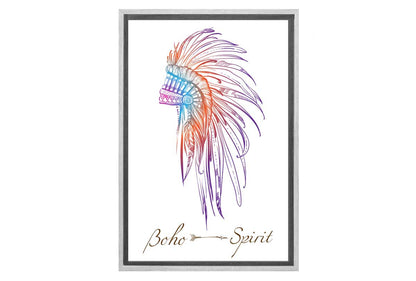 Boho Head Dress 3 | Tribal Canvas Wall Art Print