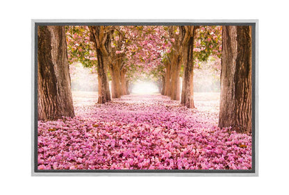 Pink Petals | Landscape Canvas Wall Art Print