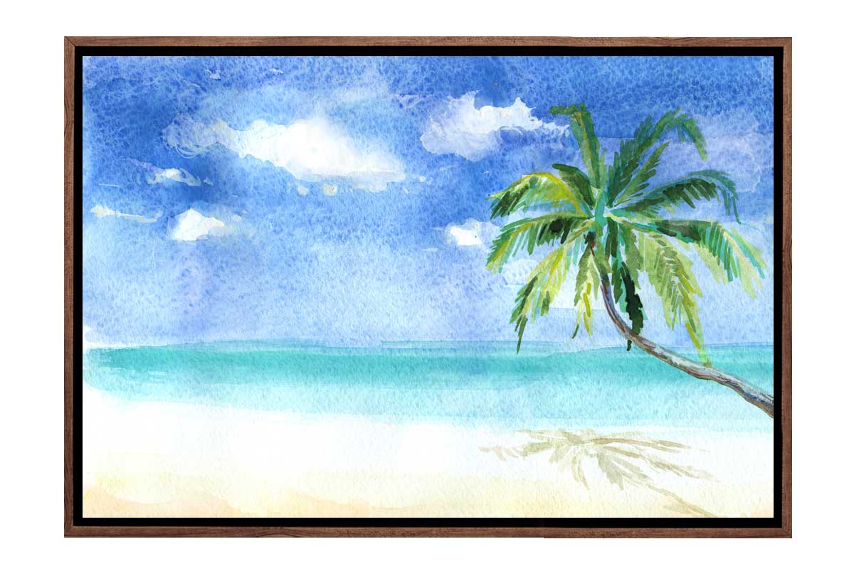 Tropical Beach | Canvas Wall Art Print